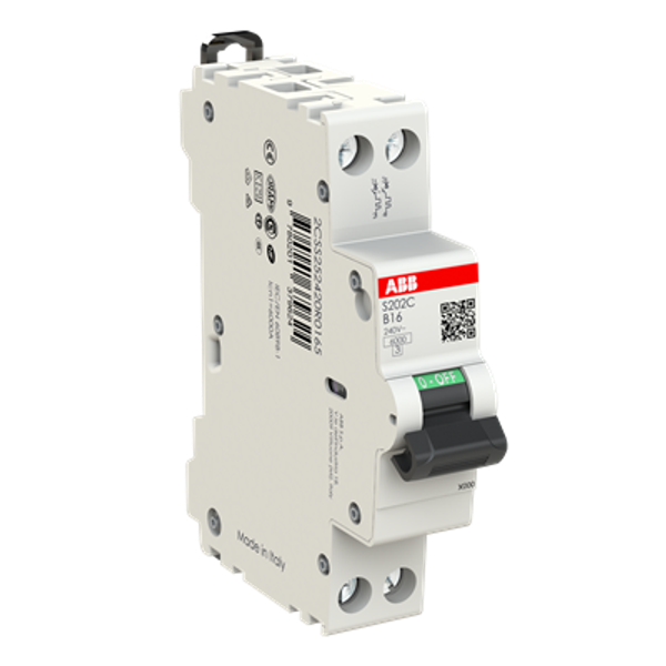 Miniature Circuit Breaker - S200C Enhancement - 2P - 16 A - B - (230 V) 6 kA image 2