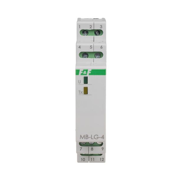 4-channel operating time counter with MODBUS RTU output. High-voltage counting outputs.; MAX-MB-LG-4HI image 2