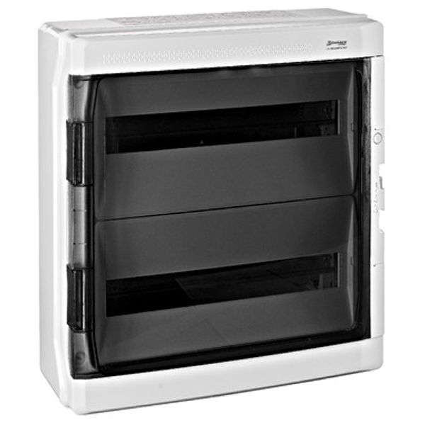 Wall-mounting Distribution Board 2-row 36MW transparent IP65 image 1