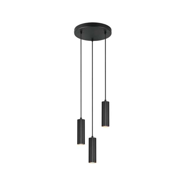 Soka pendant 3-pc GU10 matt black image 1