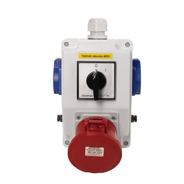 Combination SB025 3xsocket + switch IP44 image 2