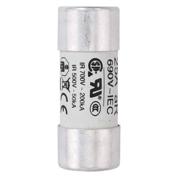 Fuse-link, high speed, 25 A, AC 700 V, 22 x 58 mm, aR, UL, with striker image 22