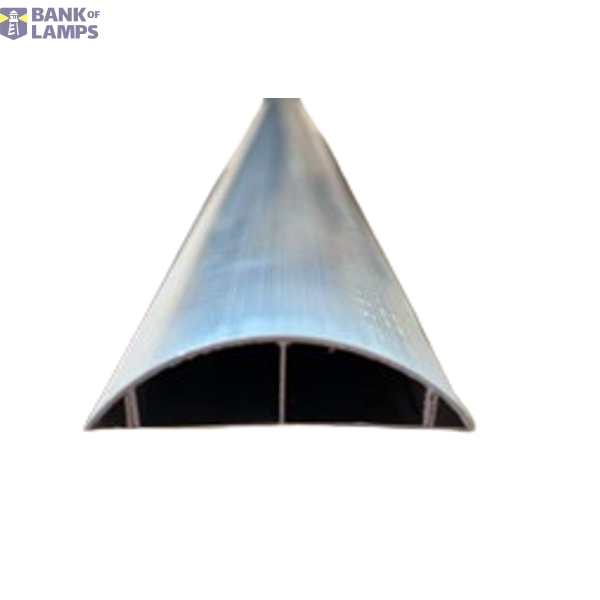 Curved Aluminium Alloy Cable Trunking with Double-Hole Adhesive Tape  2m, 55X38×0.8mm image 1