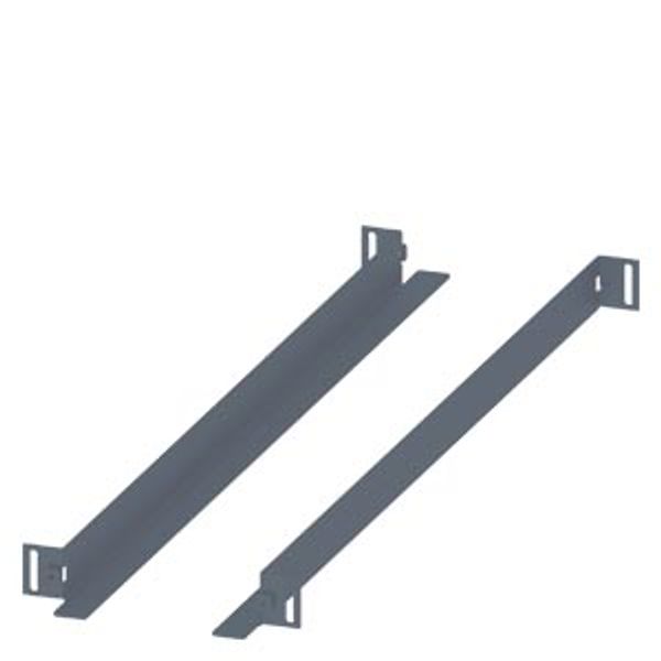 SIVACON, slide rail, for 19 fixed-mounted, D: 800 mm, zinc-plated image 1