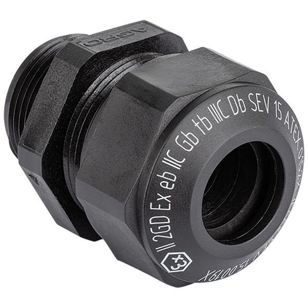 Cable gland Progress synthetic GFK Pg42 Ex e II cable Ø 33.0-35.0mm black image 1