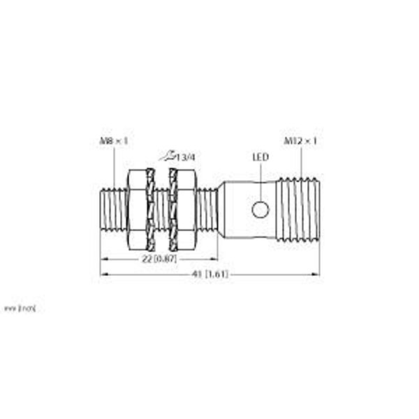 Inductive Sensor   BI1.5-EG08K-AP6X-H1341 image 1