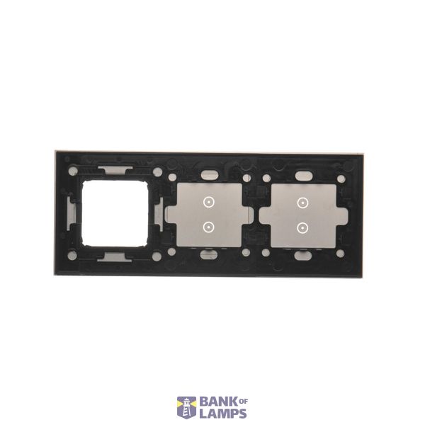 Quintuple frame, metal, classic inox image 2