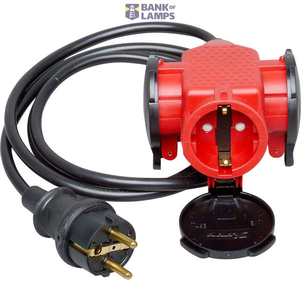 Extension lead, grounding-type plug and image 1