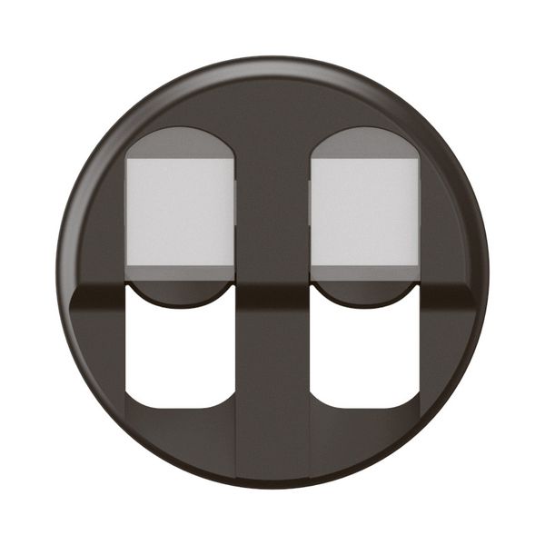 DOUBLE RJ45 SOCKET ROCKER BLACK image 4
