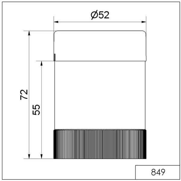 Buzzer element contin/pulse 115VAC BK image 2