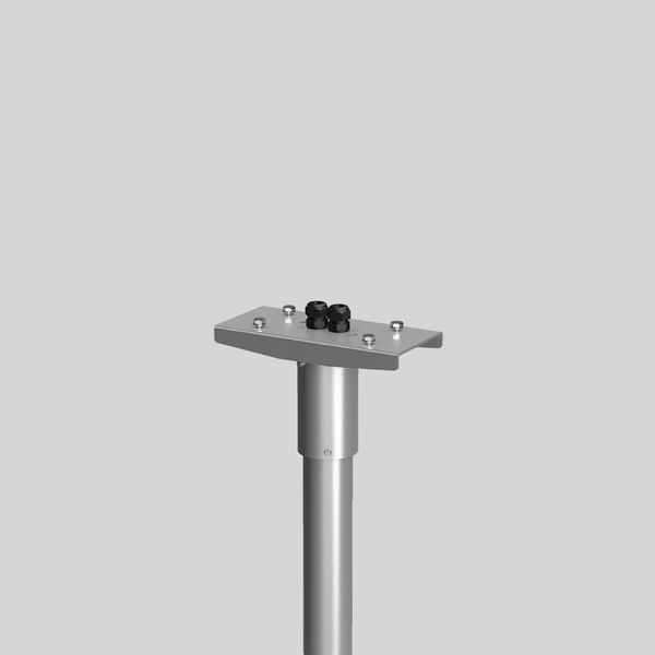 Pole mounting L 250 B 114 H 153 d 76 colour: silver image 2