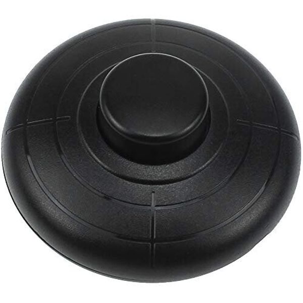 Inline Foot switch, single-pole, 2A, 250V, black image 1