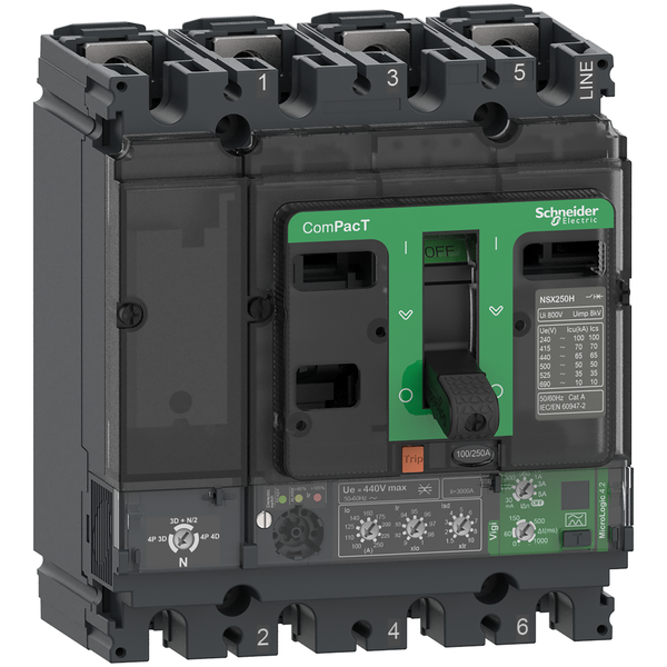 NSX100H 70kA AC 4P4D 100A 4.2 image 3