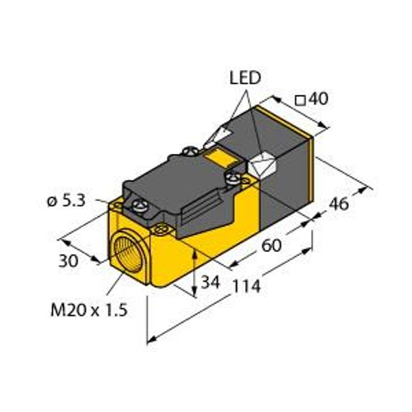Inductive Sensor   NI20-CP40-AP6X2 image 1