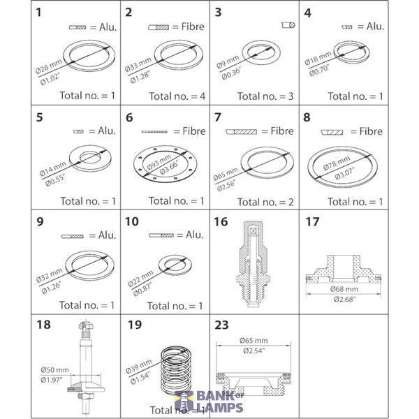 PML 40 Overhaul kit image 1