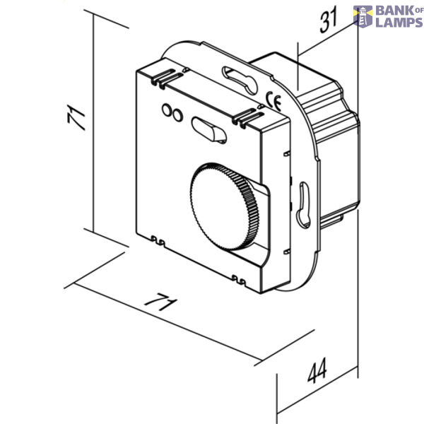 THERMOSTAT FLOOR HEATING 16A 230V~ AT XO 4438517 image 3