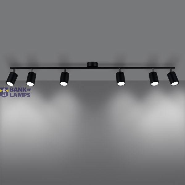 CEILING LAMP LEMMI 6L BLACK GU10 6X10W IP20 image 7