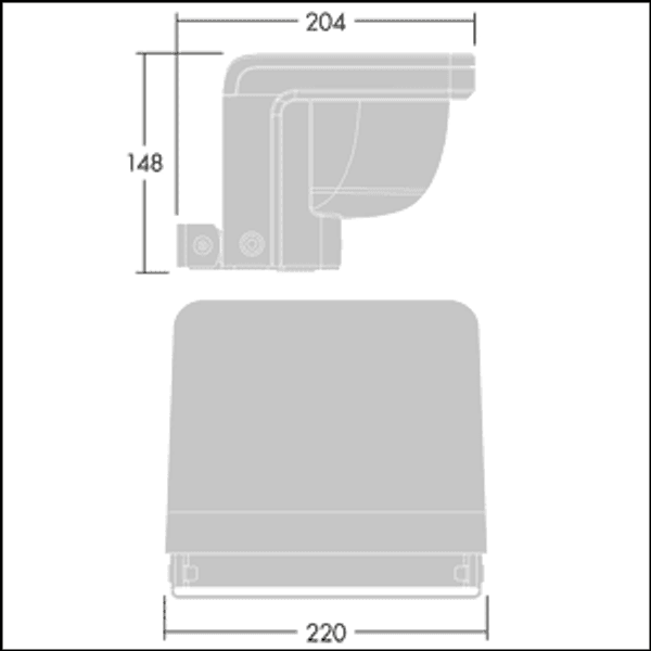 RAA L 1L50-830 HFX 6K MSF ANT - LED wall grazer image 3