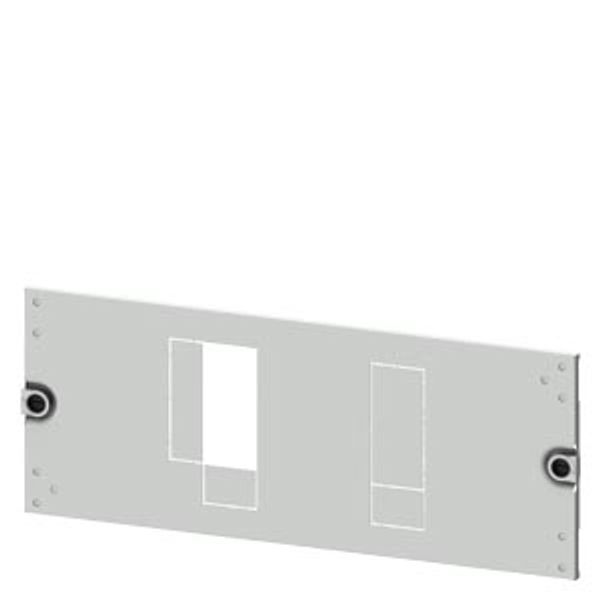 Masking frame 3VA12 (250 A), 4-pole, fixed-mounted, drive: direct, front-mounted rotary operator, motorized operating mechanism, image 1