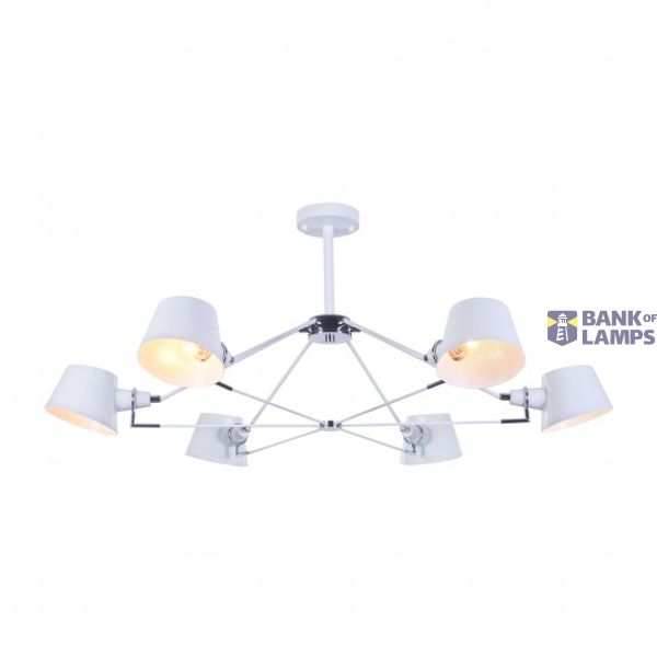 Modern Abigail Chandelier White image 1