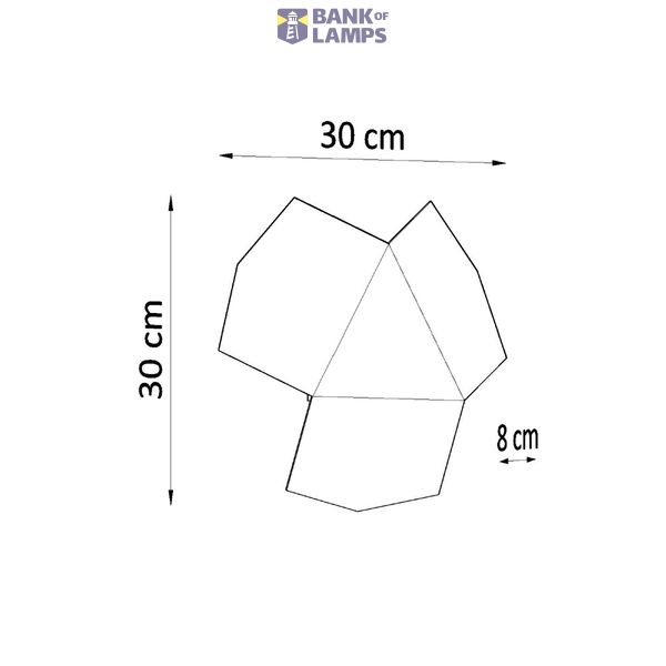 WALL LAMP TRE BLACK G9 2X40W IP20 image 3