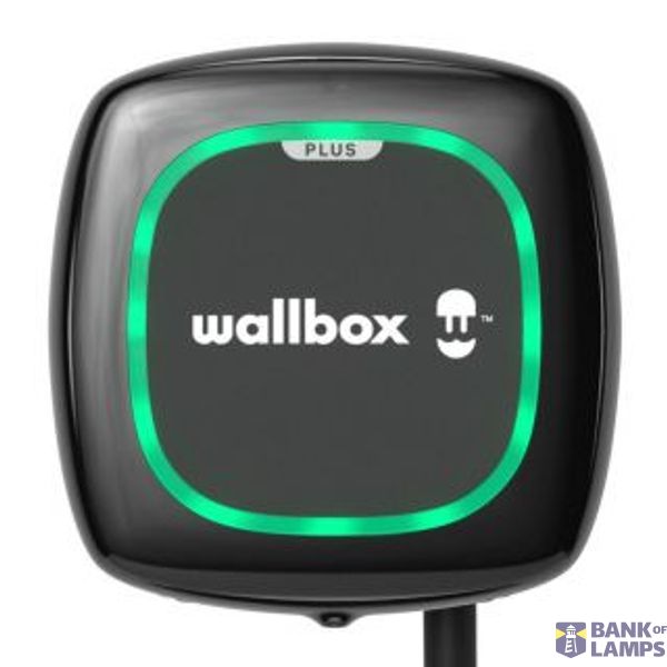Wallbox Pulsar Plus Electric Vehicle charger, 5 meter cable Type 2, 7,4kW, RCD(DC Leakage) + OCPP, Black image 1