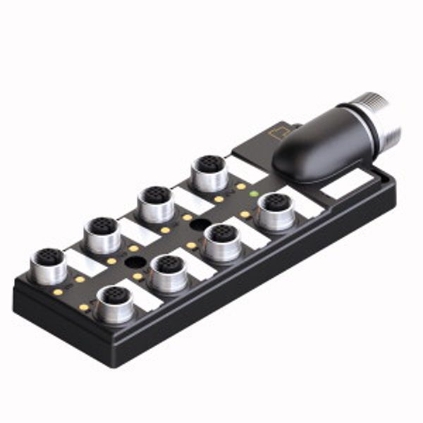 Passive Actuator/Sensor Box, M12 × 1 8-port, with M23 Connector for Supply Cable   TB-8M12-4P2-CS12H image 2