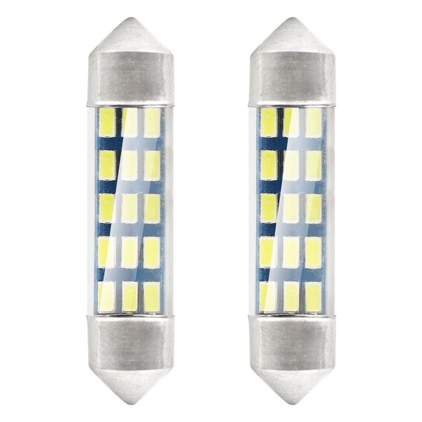 LED STANDARD 3014 15SMD Festoon C5W C10W C3W 39mm White 12V image 1