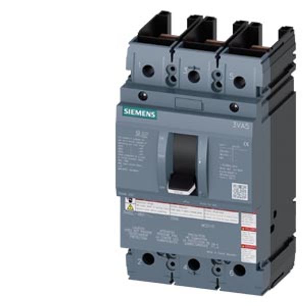 molded case switch 3VA5 UL frame 250 max. sh-circ breaking capacity 65kA @ 480V 3-pole, image 1