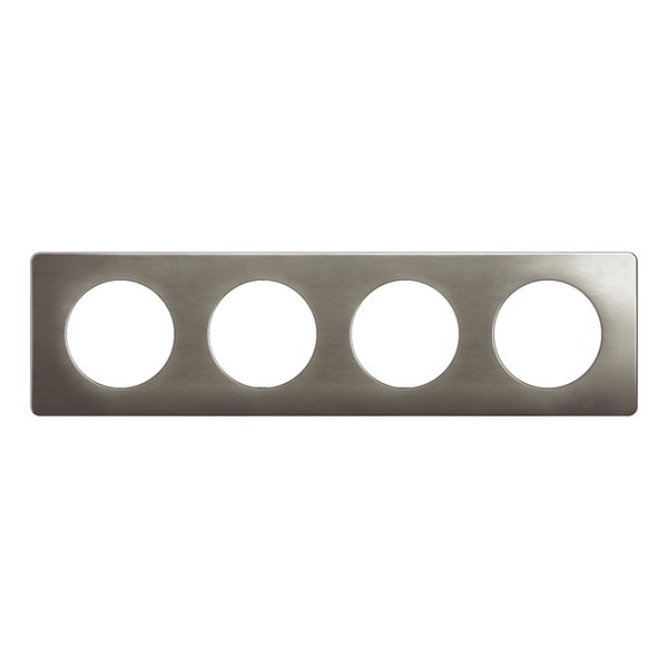 PLATE 4 GANG SATIN STEEL image 6