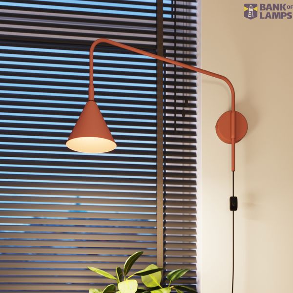 Wall lamp NOX red ochre image 11