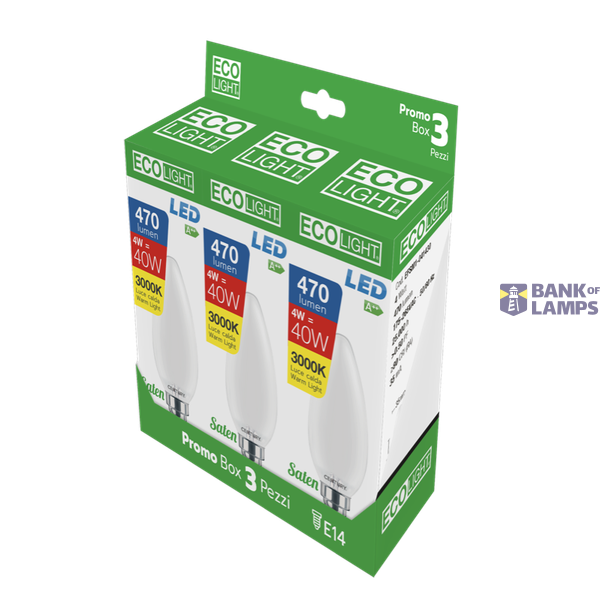 FIL. LED ECOLIGHT CANDELA SATEN image 1