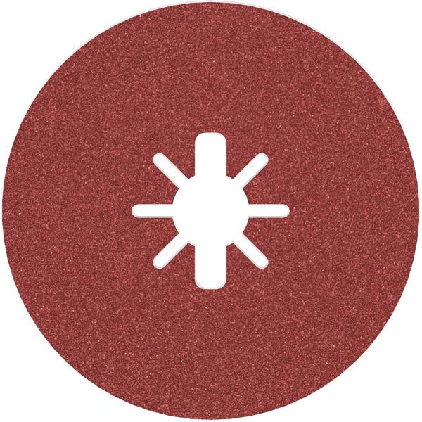 X-LOCK Fibre Disc, 125mm, G100, star hole, R780 Best for Metal + Inox image 1