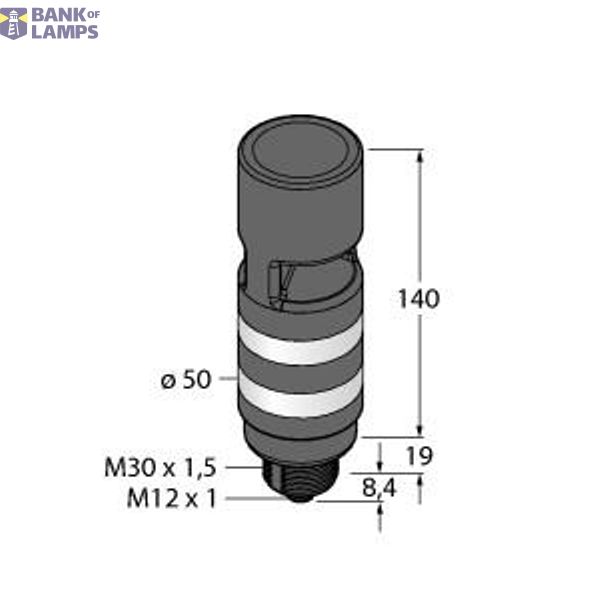 LED Signal Light Tower Light   TL50BLRRAOS4Q image 1
