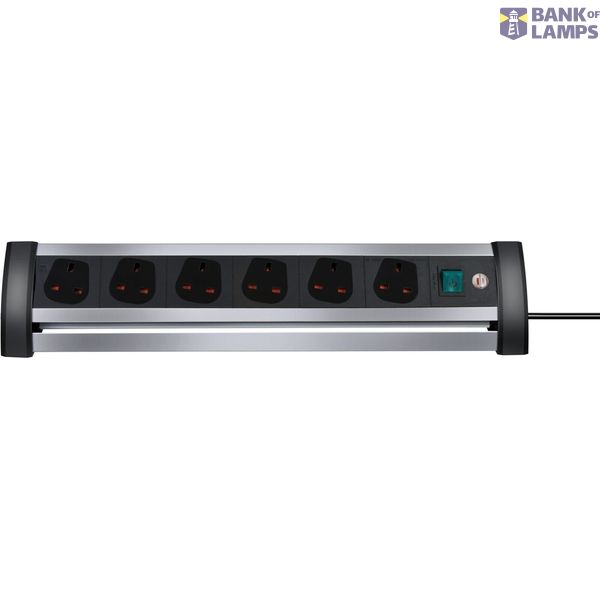 Alu-Office-Line extension lead 6-way 3m H05VV-F 3G1,25 *GB* image 3