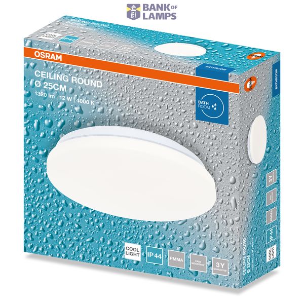 CEILING ROUND 12W 840 IP44 OSRAM image 1