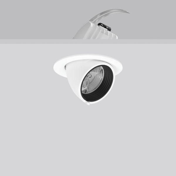 GOLAS mini, 20 W, 2450 lm, 940, white, on/off Recessed projectors, D 1 image 1