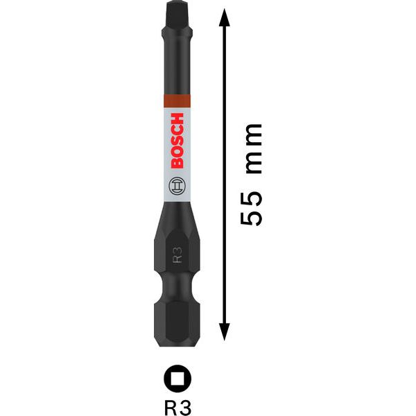 PRO Robertson Impact Bit, R3, 55 mm, 2 pcs image 2