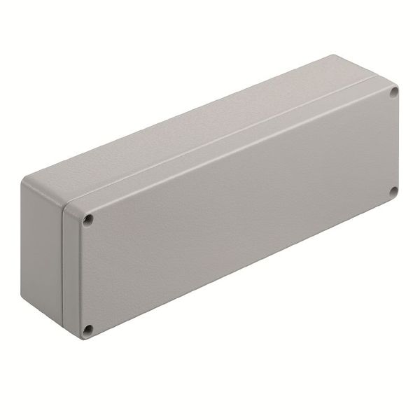 Klippon K (aluminium empty enclosure), Empty enclosure, Aluminium enclosure, Height: 80 mm, Width: 250 mm, Depth: 55 mm, Material: Aluminium AlSi12, Powder-coated, textured, Silver grey image 1