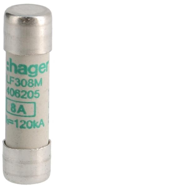 Cylindrical fuse-links for industrial applicationsVEL.10X38,8A AM,500VAC LF308M image 1