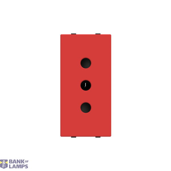 Socket outlet IT P11 10A - 1M - Red image 1