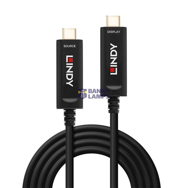 30m Fibre Optic Hybrid USB Type C Cable, Audio / Video Only Creates a USB Type C Video & Audio connection over long distances image 2