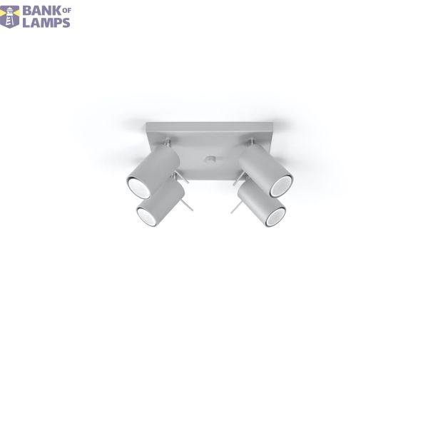 CEILING LAMP RING 4 GREY GU10 4X40W IP20 image 5