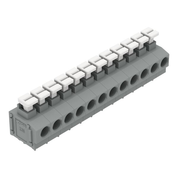 PCB terminal block push-button 1.5 mm² gray image 1