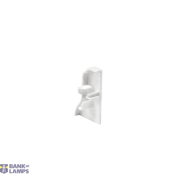 GLENOS Endcap for Aluminum Skirting Board Profiles LED, white image 2