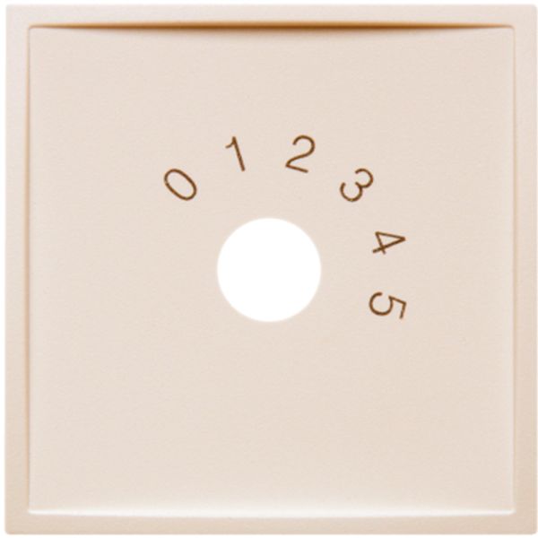 Central part for radio program selector, Berker S.1, cream, gloss image 1