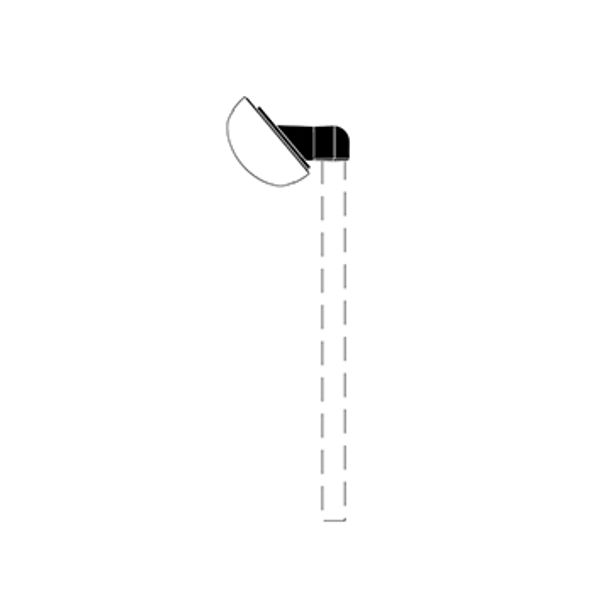 CHIP CORNER BRACKET FOR 60MM MAST BLACK image 2
