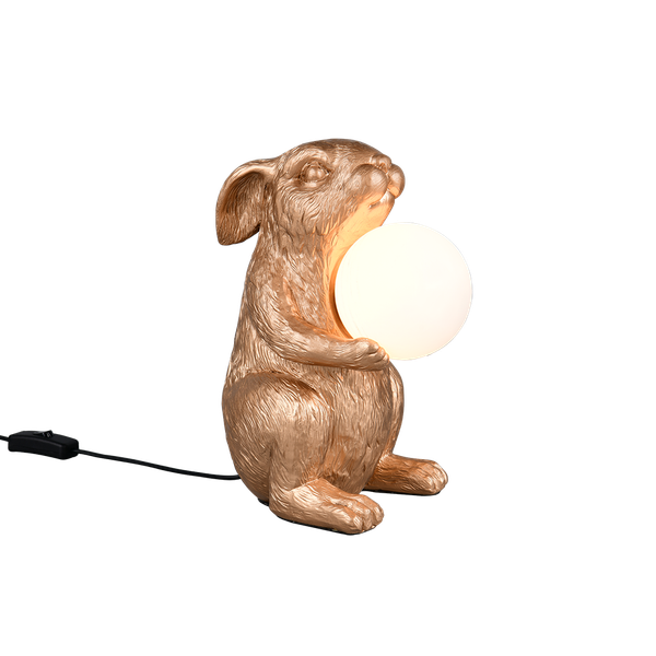 Rabbit table lamp G9 gold image 1