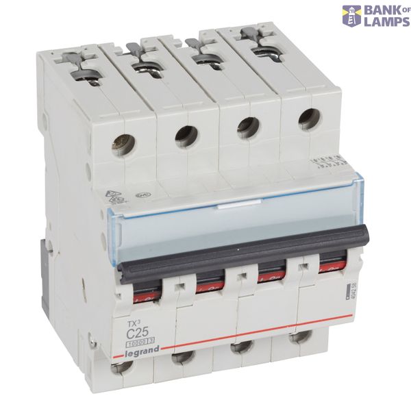 MCB TX³ 10000 - 4P - 400 V~ - 25 A - C curve image 2