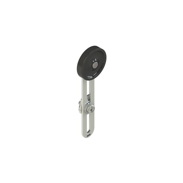 Adjustable lever with technopolymer roller, 35 mm diameter image 1